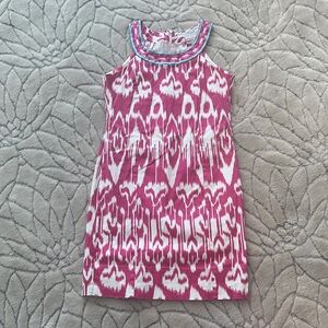 Gretchen Scott Designs Pink and White Patterned Dress